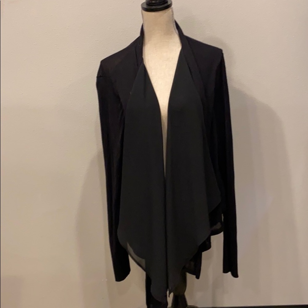 Black long sleeve cardigan